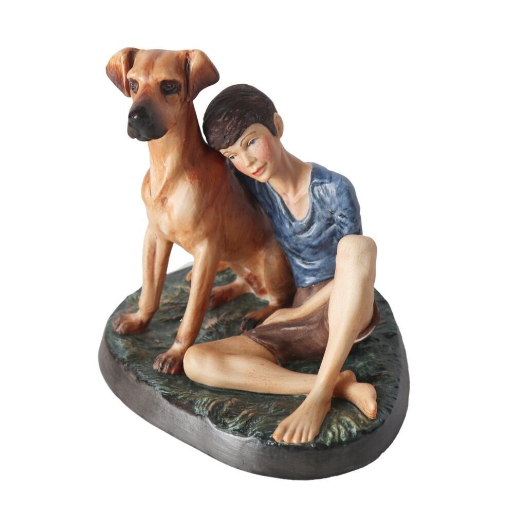 Vintage Royal Doulton England "Buddies" Boy & His Dog Figurine HN 2546